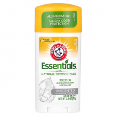 Arm & Hammer, Essentials, дезодорант з натуральними дезодоруючими речовинами, без штучних ароматизаторів, 71 г 