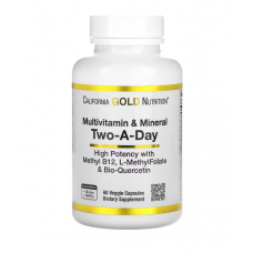 California Gold Nutrition, мультивитамины для ежедневного приема, 60 растительных капсул.