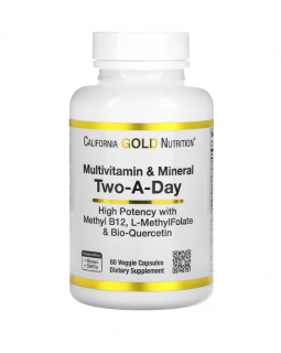 California Gold Nutrition, мультивитамины для ежедневного приема, 60 растительных капсул.