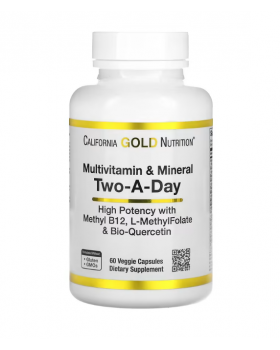 California Gold Nutrition, мультивітаміни для щоденного прийому, 60 рослинних капсул