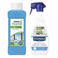 Набір для скла та вікон Amway L.O.C. 500 мл + Starwax Drzwi & Okna 500 мл (-30%)