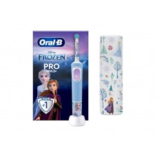 Детская электрическая зубная щётка ORAL-B Kids Frozen (от 3 лет) с дорожным футляром, модель D103.413.2KX, тип 3708, 1 шт
