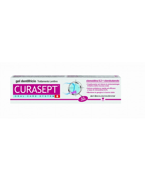 Зубна паста CURASEPT  з хлоргексидином 0,2 в гелі + хлоробутанол 