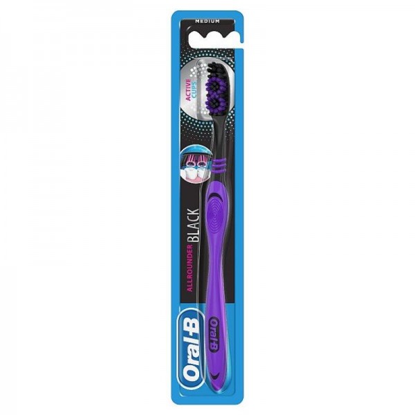 Зубная щётка ORAL-B Всесторонняя чистка Чёрная 40 Medium, 1 шт