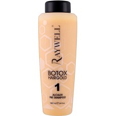 Шампунь для глубокого очищения Raywell Hairgold Botox 1 Alcalin Pre Shampoo, 1000 мл