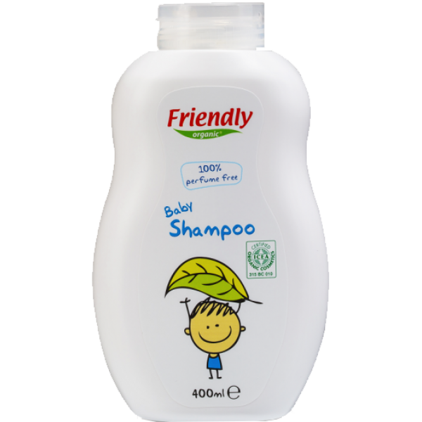 Friendly Organic – Дитячий шампунь-гель для купання без запаху, 400 мл