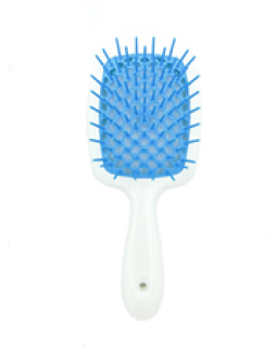 Janeke Superbrush  щітка для волосся  біла з синім