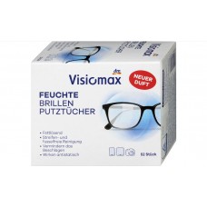 Салфетки влажные для очков Visiomax Denkmit Brillenputztücher 52шт