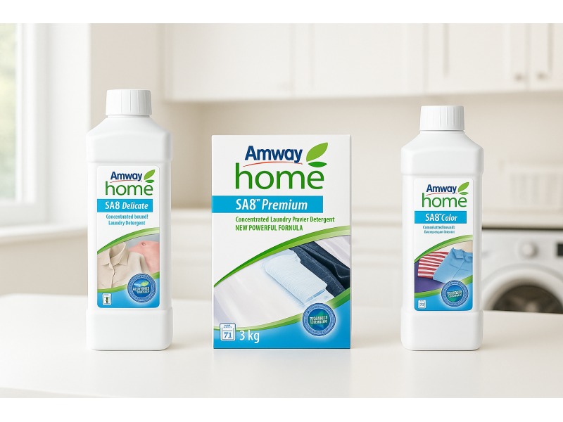 Amway SA8 — універсальні рішення для прання делікатних, кольорових і щоденних речей