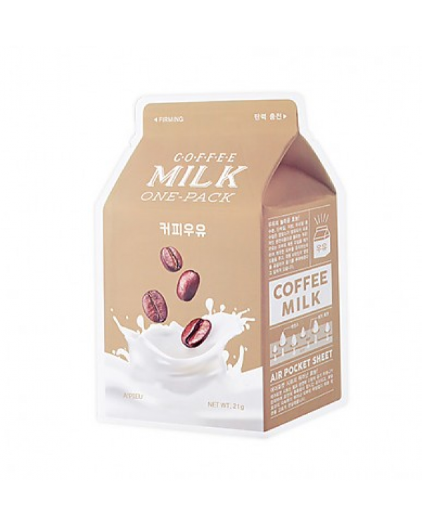 Тканинна маска з молочними протеїнами і екстрактом кави A'Pieu Coffee Milk One-Pack