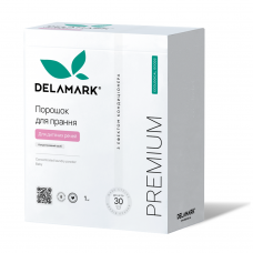 Пральний порошок DeLaMark Baby з ефектом кондиціонера 1 кг