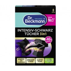 Салфетки для обновления черного цвета и тканей 3в1 Dr. Beckmann, 8 шт