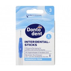 Міжзубні щітки сині 0,6 мм ISO 3 Dontodent 6 шт