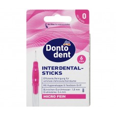 Міжзубні щітки рожеві 0,4 мм ISO 0 Dontodent 6 шт