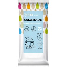 Універсальні вологі серветки для прибирання Luba CLEAN 72 шт
