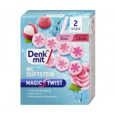 Туалетный блок Denkmit Magic Twist Rose & Lychee 2 шт