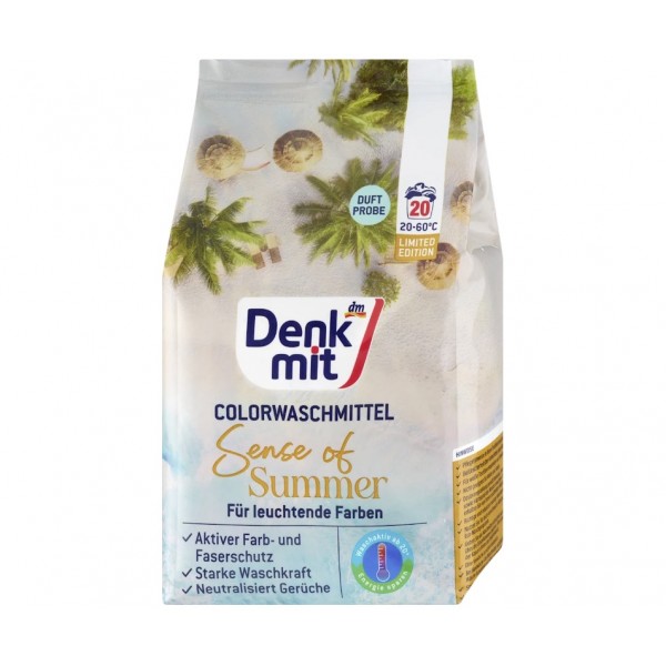 Пральний порошок для кольорових тканин Denkmit Sense of Summer 1,3 кг