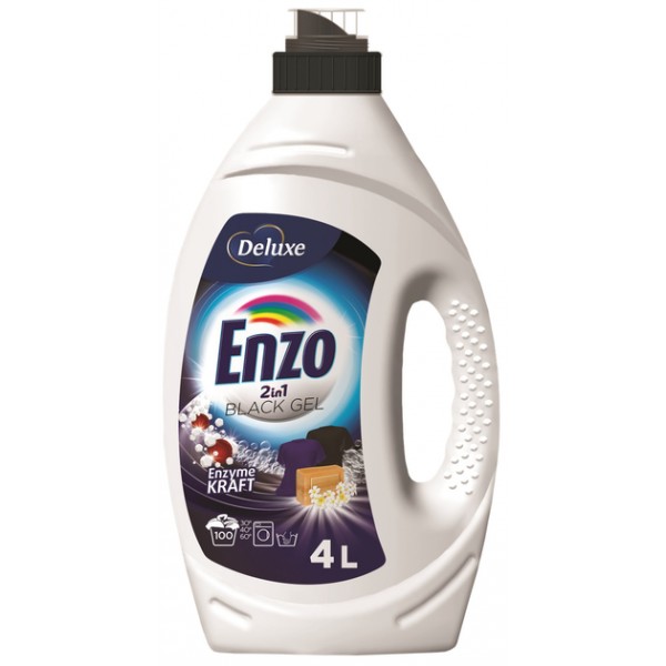 Гель для стирки черных вещей Deluxe Enzo Black 4 л