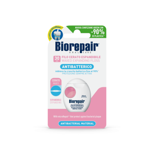 Набухаюча зубна нитка з гіалуроновою кислотою Biorepair 30 м