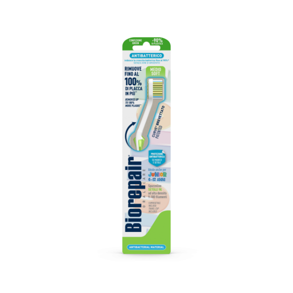 Зубна щітка “Досконала чистка” для підлітків комбінована середньої та м’якої жорсткості BIOREPAIR 