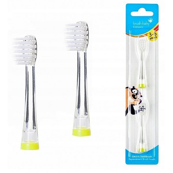 Насадки для звуковой зубной щётки Brush-Baby KidzSonic 2 шт