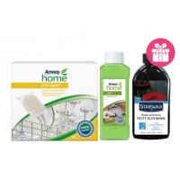 Набір для кухні Amway Dish Drops таблетки 60 шт + Amway Home L.O.C. мийний засіб 500 мл + захисна паста Starwax 250 мл