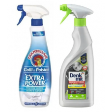 Плямовивідник універсальний Chante Clair Extra Power Colli & Polsini 500 мл + засіб для кухні Denkmit Антижир 750 мл