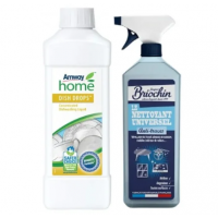 Рідина для миття посуду Amway Dish Drops 1 л + універсальний спрей Briochin 750 мл - 30 %