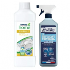 Рідина для миття посуду Amway Dish Drops 1 л + універсальний спрей Briochin 750 мл - 30 %