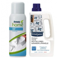 Спрей для попереднього очищення Amway Home SA8 400 мл + концентрат для частого миття підлоги Starwax 1 л - 30% 