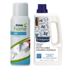 Спрей для попереднього очищення Amway Home SA8 400 мл + концентрат для частого миття підлоги Starwax 1 л - 30% 