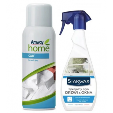Спрей для попереднього очищення Amway Home SA8 400 мл + очисник для дверей і вікон Starwax 500 мл - 30%