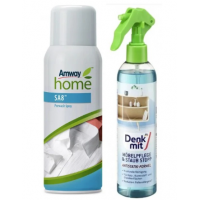 Спрей для попереднього очищення Amway Home SA8 400 мл + засіб для догляду за меблями Denkmit Dust Stop 300 мл