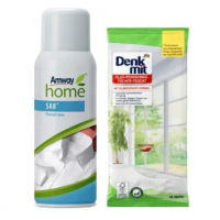 Спрей для попереднього очищення Amway Home SA8 400 мл + серветки вологі для скла Denkmit 20 шт