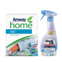 Відбілювач універсальний Amway Home SA8 1 кг + освіжувач тканини 3в1 Denkmit 500 мл