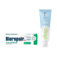 Зубна паста Biorepair Plus Total Protective Repair 75 мл + зубна паста Amway Glister Multi-Action 151 мл