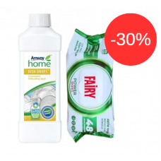 Набір для кухні та прибирання Amway Dish Drops + Fairy серветки 