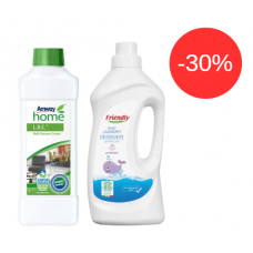 Комплект засобів для прибирання та прання дитячої білизни Amway Home L.O.C. + Friendly Organic