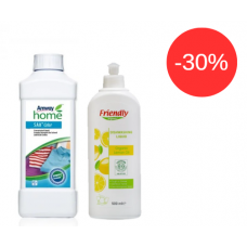Комплект засобів для прання кольорового одягу та миття посуду Amway Home SA8 Color + Friendly Organic