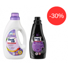 Набір гелів для прання Denkmit Color 1,1 л + Black Sensation 1 л