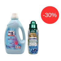 Набір для прання Denkmit Color & Care 1,5 л + підсилювач аромату Coccolino Небесна свіжість 460 мл