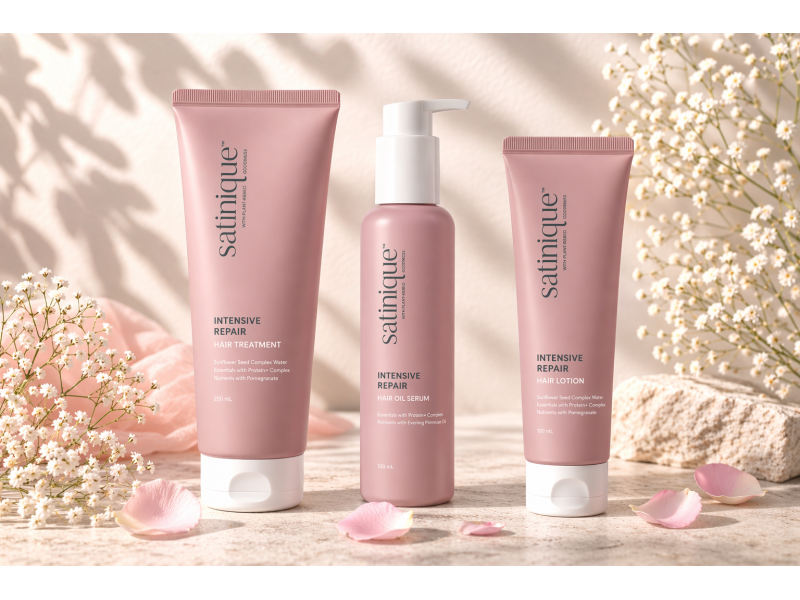 Інтенсивне відновлення волосся Satinique: засіб, сироватка та лосьйон для пошкодженого волосся