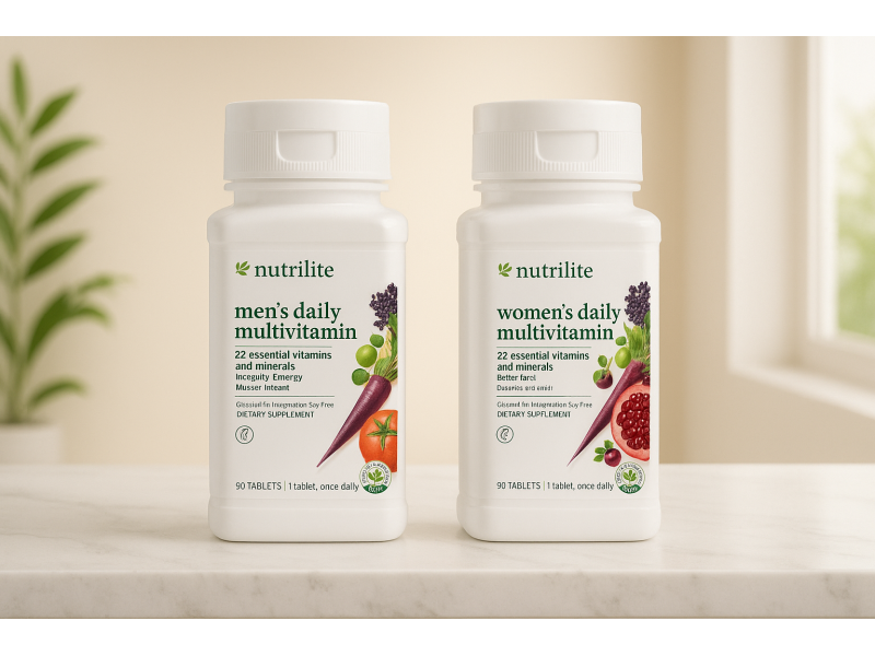 Мультивитамины Nutrilite для женщин и мужчин: ежедневная поддержка здоровья и энергии