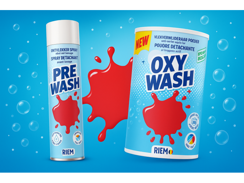 Плями від кави, соусів, трави ‒ як поєднання Oxy-Wash і RIEM спрей працює