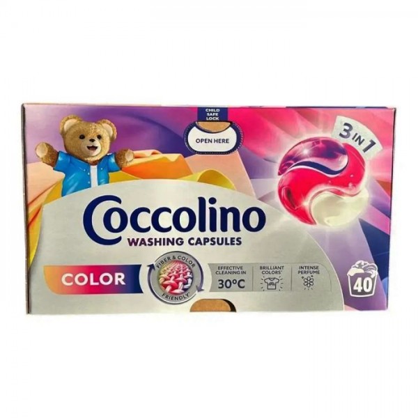 Капсули для прання кольорових тканин Coccolino Color, 40 шт