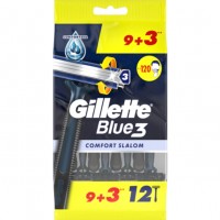 Одноразові бритви GILLETTE Blue 3 Comfort Slalom 12 шт