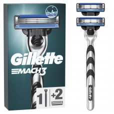 Станок для гоління чоловічий з 2 змінними картриджами Gillette Mach3