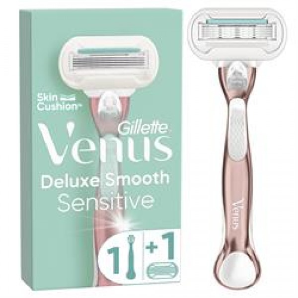Станок для бритья женский с 1 сменным картриджем Venus Extra Smooth Sensitive RoseGold 