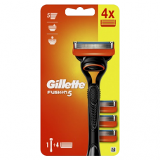 Станок для гоління чоловічий з 4 змінними картриджами Gillette Fusion5 