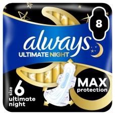 Гигиенические прокладки Always Ultimate Night размер 6 8 шт
